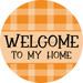 Fall Sign, Welcome Sign, DCO-00566, Sign For Wreath, 10" Round Metal Sign - DecoExchange®