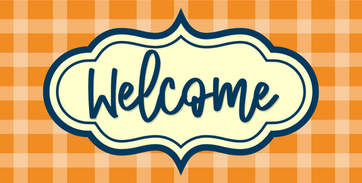 Fall Sign Welcome Decoe-4514 For Wreath 6X12 Metal 10