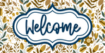 Fall Sign Welcome Decoe-4515 For Wreath 6X12 Metal 10