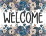 Fall Sign Welcome Decoe-4525 For Wreath 8X10 Metal 10