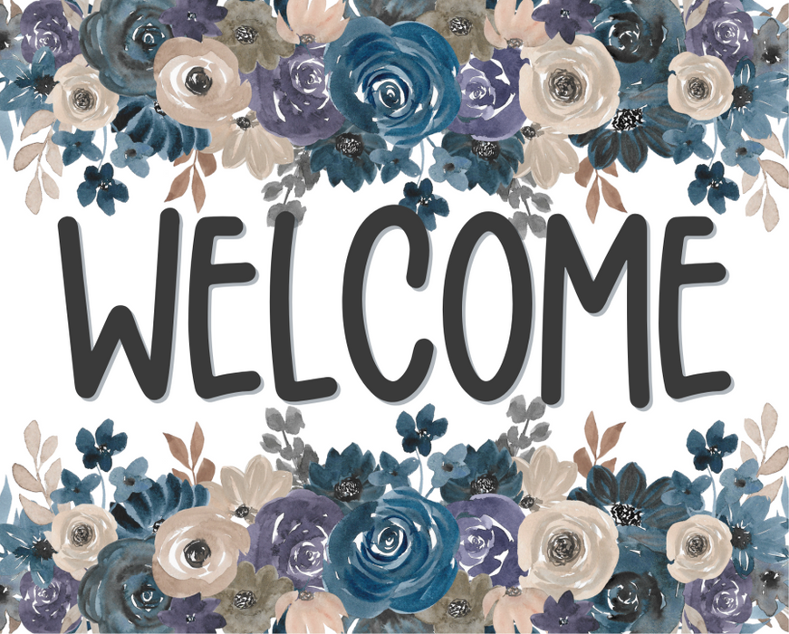 Fall Sign Welcome Decoe-4525 For Wreath 8X10 Metal 10