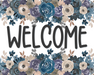 Fall Sign Welcome Decoe-4525 For Wreath 8X10 Metal 10