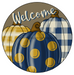 Fall Sign Welcome Pumpkin Wood Sign Pcd-051-Dh 18 Door Hanger Wood Round