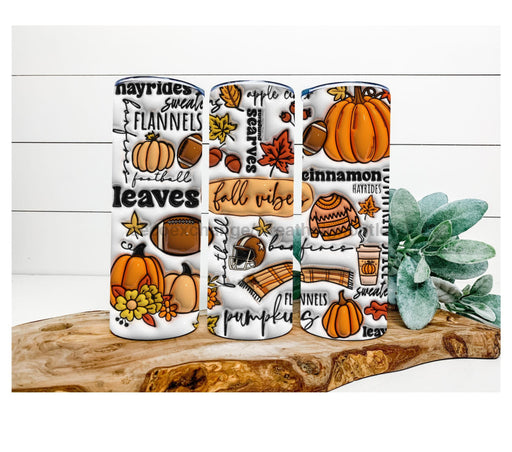 Fall Vibes Tumbler 20 Oz Skinny Decoetumbler-348
