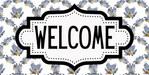 Farmhouse Welcome Sign, DCO-01239, Sign For Wreath, 6x12" Metal Sign - DecoExchange®