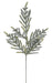 26"L Frosted Norfolk Pine/Pinecone Spray Two Tone Green XX2481