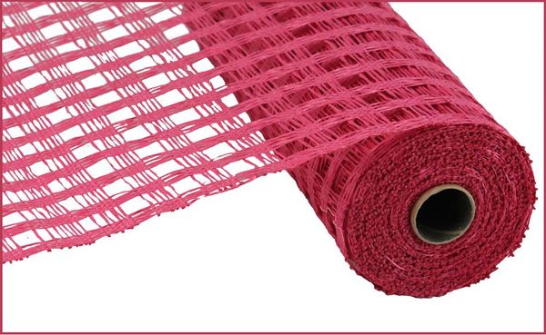 10"X10YD Poly Burlap Check Mesh Fuchsia RP812807