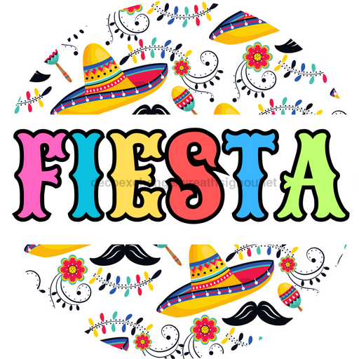 Fiesta Door Hanger Dbj-0013-Dh Sign For Wreath 18 Round