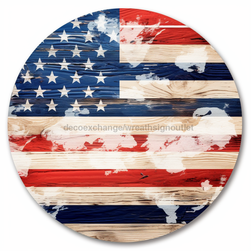 Flag Door Hanger Patriotic Sign Dco-00917-Dh 18’ Round