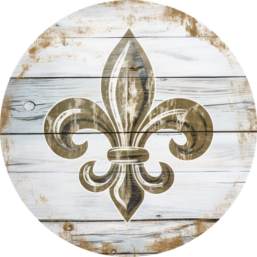 Fleur De Lis Door Hanger Dco-00922-Dh Sign For Wreath 18 Round