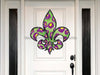 Fleur De Lis Sign Mardi Gras Louisiana Wood Sign Door Hanger Decoe-W-167 22
