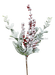Flocked Berry Lvs Spray 19’’ 86563SNOW Greenery