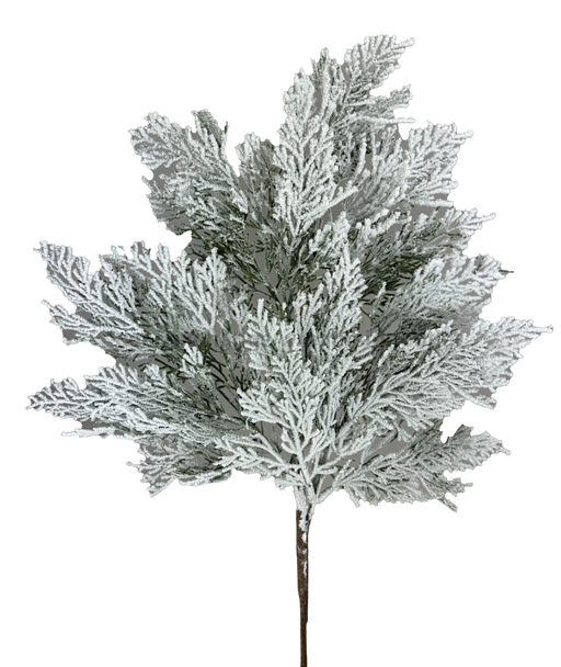Flocked Cypress Spray 29’’ 86018Snow Pick