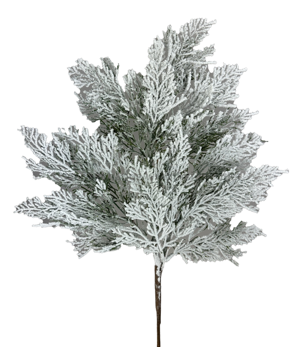 Flocked Cypress Spray 29’’ 86018Snow Pick