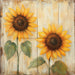 Floral Sign, Sunflower Sign, DCO-02372, Sign For Wreath, 10x10 Metal Sign
