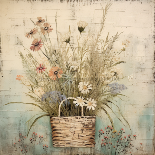 Floral Sign Vintage Oaw-0009 For Wreath 10X10 Metal