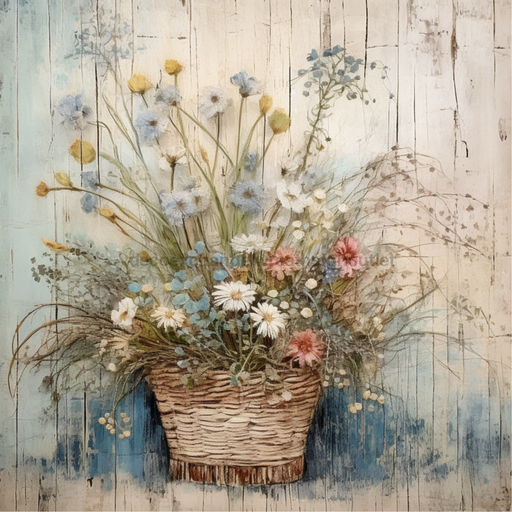 Floral Sign Vintage Oaw-0010 For Wreath 10X10 Metal