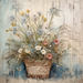 Floral Sign Vintage Oaw-0010 For Wreath 10X10 Metal