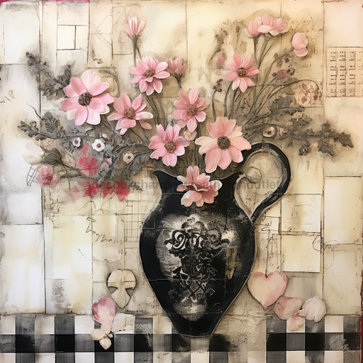 Floral Sign Vintage Oaw-0026 For Wreath 10X10 Metal