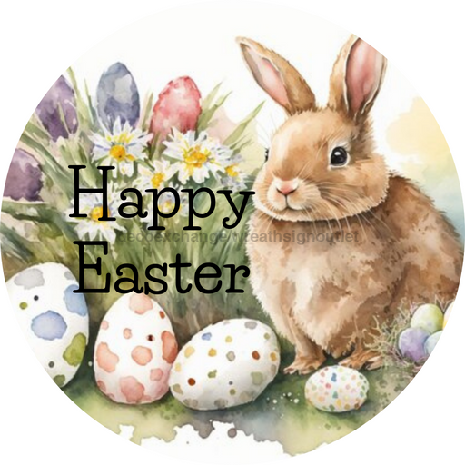 Flower Center Sign Easter Sc-Fc-0024 6’ Metal Round