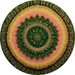 Flower Center Sign Geometric Sc-Fc-0015 6’ Metal Round