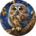 Flower Center Sign Owl Sc-Fc-0029 6’ Metal Round