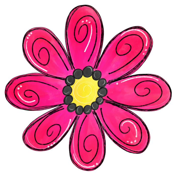 Flower Door Hanger Spring Decoe-W-740-Dh 22’ Wood