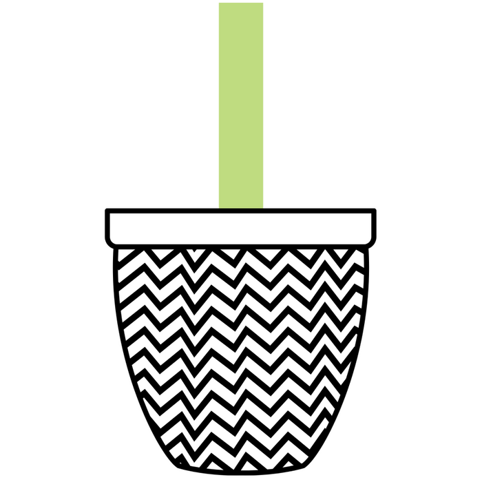 Flower Wreath Attachment, Flower Pot wood sign, DECOE-W-90020, 19" Door Hanger - DecoExchange®