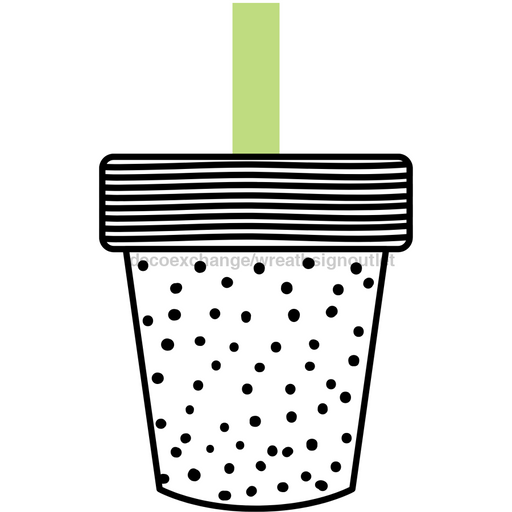 Flower Wreath Attachment, Flower Pot wood sign, DECOE-W-90029, 19" Door Hanger - DecoExchange®