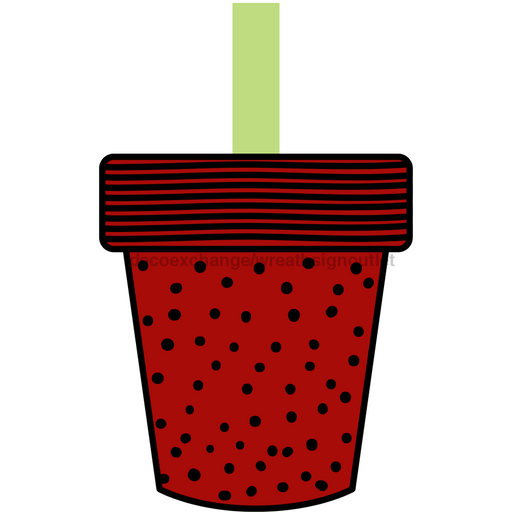 Flower Wreath Attachment, Flower Pot wood sign, DECOE-W-90031, 19" Door Hanger - DecoExchange®