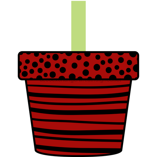 Flower Wreath Attachment, Flower Pot wood sign, DECOE-W-90034, 19" Door Hanger - DecoExchange®