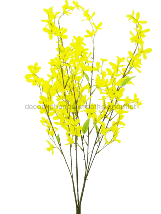 Forsythia Bush X 4, 29.5"H 61507YW - DecoExchange