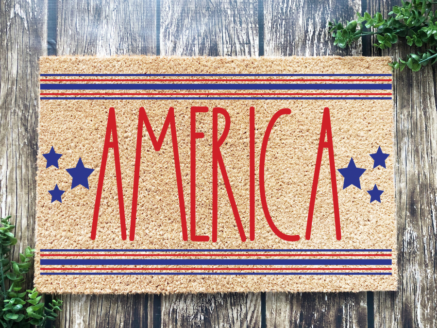 Funny Doormat, Coir Doormat, Welcome Mat, Housewarming Gift, America Welcome Doormat, Stars Front Door Doormat, Welcome Doormat, New Homeowner Gift DECOE-CM-103 - DecoExchange®