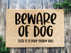 Funny Doormat, Coir Doormat, Welcome Mat, Housewarming Gift, Beware of Dog (and cat) Doormat, Dog/Cat Front Door Doormat, Beware of Dog (Cat is a little shady too) Welcome Doormat, New Homeowner Gift DECOE-CM-074 - DecoExchange®