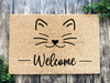 Funny Doormat, Coir Doormat, Welcome Mat, Housewarming Gift, Welcome (cat) Doormat, Cat Front Door Doormat, Welcome Doormat, New Homeowner Gift DECOE-CM-083 - DecoExchange®