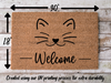 Funny Doormat, Coir Doormat, Welcome Mat, Housewarming Gift, Welcome (cat) Doormat, Cat Front Door Doormat, Welcome Doormat, New Homeowner Gift DECOE-CM-083 - DecoExchange®