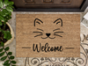 Funny Doormat, Coir Doormat, Welcome Mat, Housewarming Gift, Welcome (cat) Doormat, Cat Front Door Doormat, Welcome Doormat, New Homeowner Gift DECOE-CM-083 - DecoExchange®