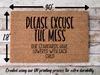 Funny Doormat, Coir Doormat, Welcome Mat, Housewarming Gift, Excuse the Mess Doormat, Front Door Doormat, Our Standards Lowered With Each Child Doormat, New Homeowner Gift DECOE-CM-124 - DecoExchange®