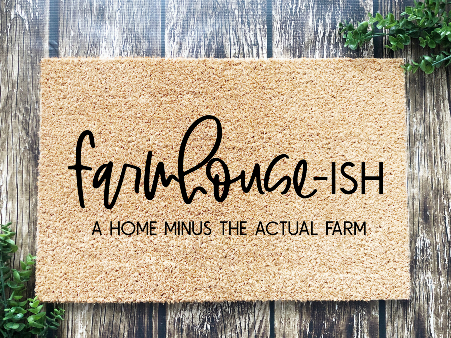 Funny Doormat, Coir Doormat, Welcome Mat, Housewarming Gift, Farmhouse-ish Doormat, Front Door Doormat, A Home Minus the Actual Farm Doormat, New Homeowner Gift DECOE-CM-115 - DecoExchange®