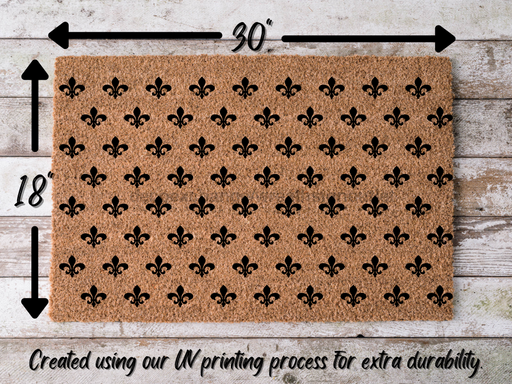 Funny Doormat, Coir Doormat, Welcome Mat, Housewarming Gift, Fleur de Lis Doormat, Front Door Doormat,  Doormat, New Homeowner Gift DECOE-CM-116 - DecoExchange®