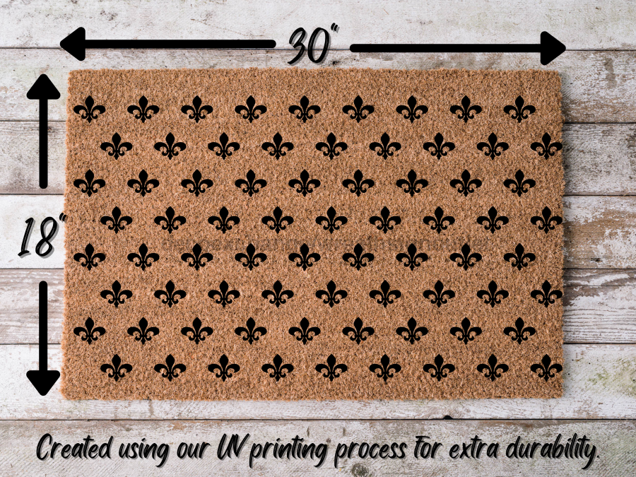 Funny Doormat, Coir Doormat, Welcome Mat, Housewarming Gift, Fleur de Lis Doormat, Front Door Doormat,  Doormat, New Homeowner Gift DECOE-CM-116 - DecoExchange®