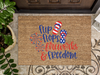 Funny Doormat, Coir Doormat, Welcome Mat, Housewarming Gift, July 4th Doormat, Front Door Doormat, Flipflops, Fireworks, and Freedom Doormat, New Homeowner Gift DECOE-CM-117 - DecoExchange®