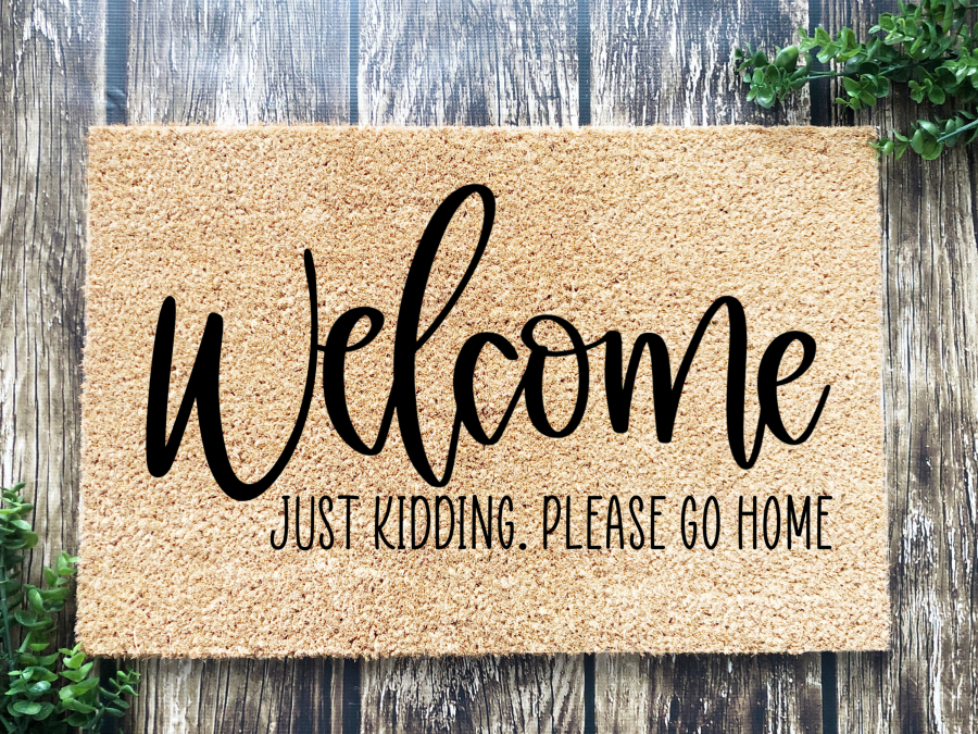 Funny Doormat, Coir Doormat, Welcome Mat, Housewarming Gift, Welcome Doormat, Welcome, Just Kidding Please Go Home Front Door Doormat, Doormat, New Homeowner Gift DECOE-CM-109 - DecoExchange®