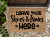 Funny Doormat, Coir Doormat, Welcome Mat, Housewarming Gift, Leave Your Shoes and Issues Here Welcome Doormat,  Front Door Doormat, Welcome Doormat, New Homeowner Gift DECOE-CM-097 - DecoExchange®