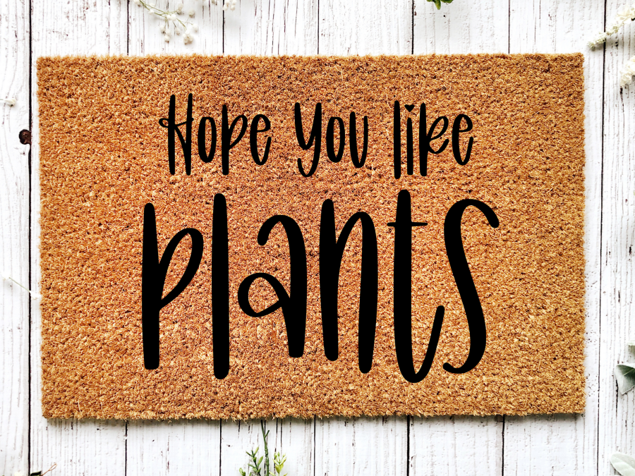 Funny Doormat, Coir Doormat, Welcome Mat, Housewarming Gift, Plants Doormat, Hope you like Plants Front Door Doormat, Welcome Doormat, New Homeowner Gift DECOE-CM-079 - DecoExchange®