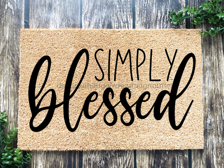 Funny Doormat, Coir Doormat, Welcome Mat, Housewarming Gift,  Simply Blessed Doormat, Front Door Doormat,  Doormat, New Homeowner Gift DECOE-CM-152 - DecoExchange®