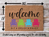 Funny Doormat, Coir Doormat, Welcome Mat, Housewarming Gift, Welcome Sit Relax Enjoy Doormat, Beach Chairs Front Door Doormat, Welcome Doormat, New Homeowner Gift DECOE-CM-106 - DecoExchange®