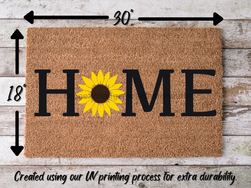 Funny Doormat, Coir Doormat, Welcome Mat, Housewarming Gift, Sunflower Doormat, Front Door Doormat, Home Doormat, New Homeowner Gift DECOE-CM-148 - DecoExchange®