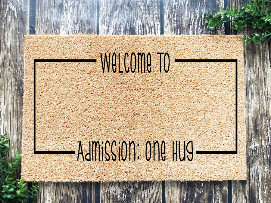 Funny Doormat, Coir Doormat, Welcome Mat, Housewarming Gift,  Welcome To: Doormat, Front Door Doormat, Admission: One Hug Doormat, New Homeowner Gift DECOE-CM-147 - DecoExchange®