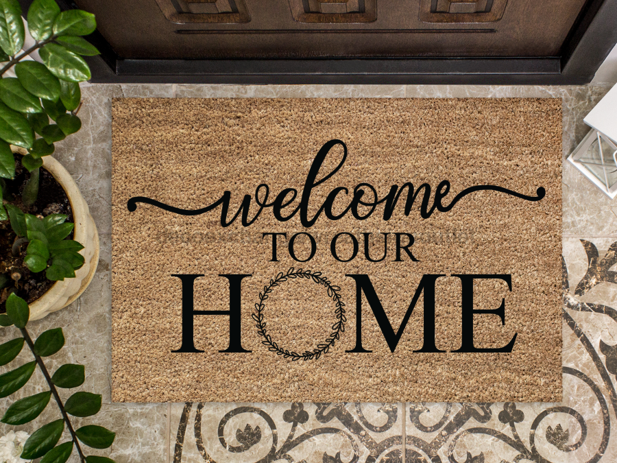 Funny Doormat, Coir Doormat, Welcome Mat, Housewarming Gift, Welcome Doormat, Welcome to Our Home Front Door Doormat, Welcome Doormat, New Homeowner Gift DECOE-CM-108 - DecoExchange®